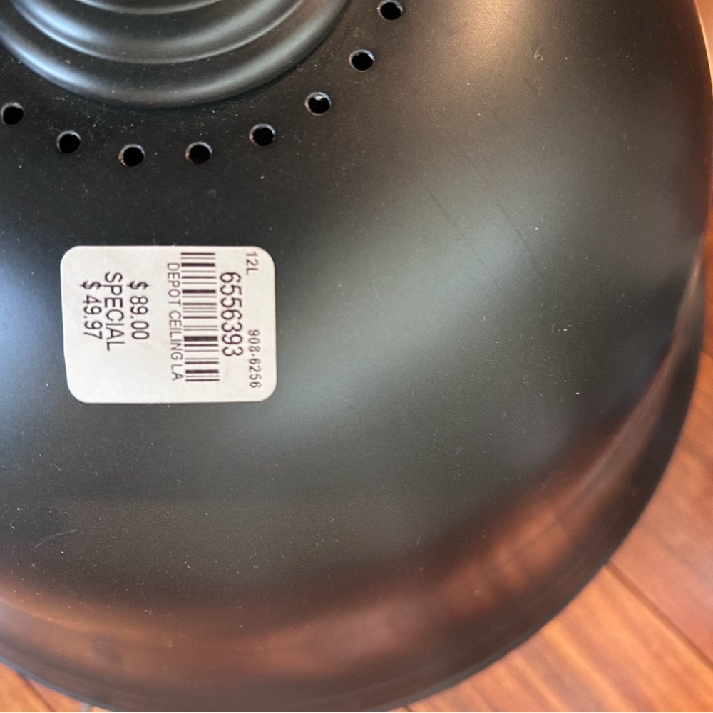 Industrial Matte Black Pendant Light Fixture - Picture 5 of 5